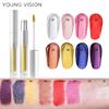 YOUNG VISION 8 Colors Shimmer Liquid Lip Gloss Non-Stick Cup Pearl Eye Shadow Face Multi-Use Glitter Makeup Set Portable Pocket Cosmetic Gift