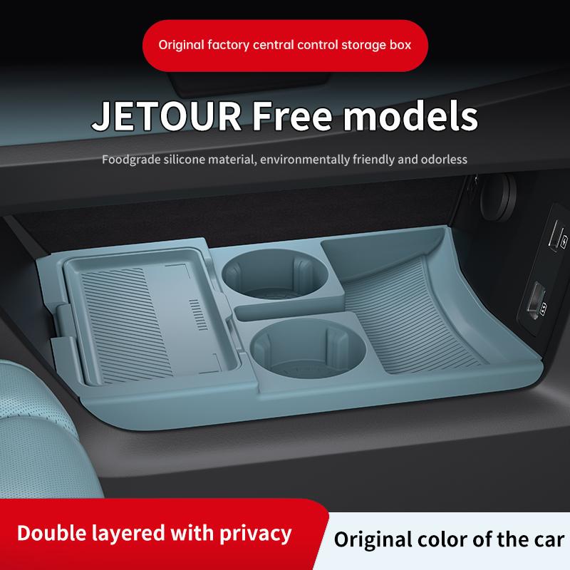 Suitable for 25 Models of Jietu Shanhai T1 Central Control Storage Box, Free Car Supplies and Restoration Accessories