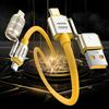 240W Multifunctionnal Cord 4-in-1 Fast Charging Data Cable Super Suitable For iPhone/Xiaomi/Huawei/Samsung Quick Charge Wire