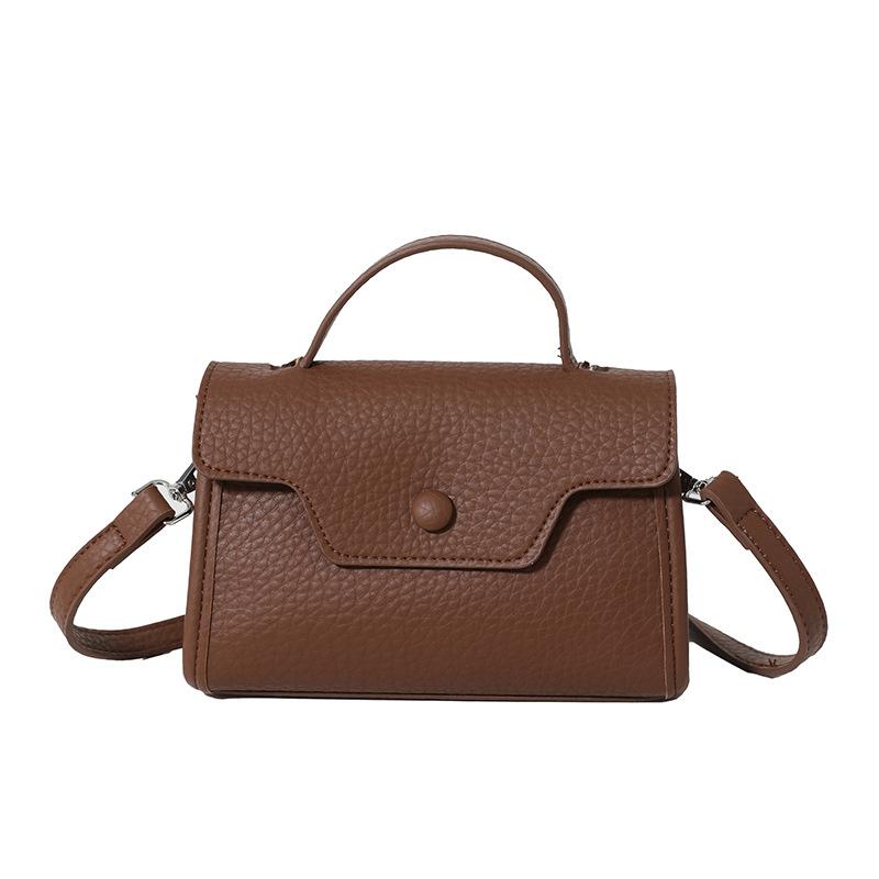 

Нішева ретро мода м яка шкіряна сумка-месенджер нова проста ретро легка розкішна сумка через плече One size