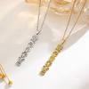 Gold Color Chakra Flower Necklaces Flower Pendant Amulet Necklaces  for Yoga Practice