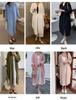 Cardigan Lungo Stile Coreano Sopra il Ginocchio con Revers Camicia Parasole 2025