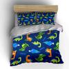 Kids Dinosaur Print Bedding Set Multiple Sizes Kid'S And Adults' Bedroom Exquisite 3Pc Bedding Set, Gift