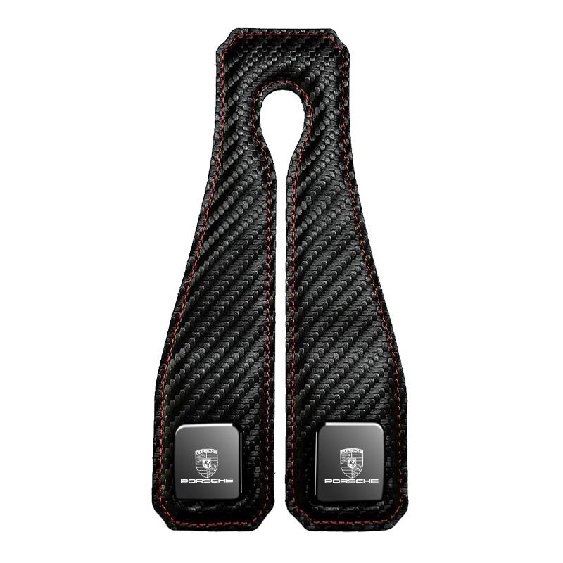 1PC Car Headrest Hook Rear Seat Hanging Dual Hook 25KG Large Load-Bearing For Porsche Cayenne Panamera Macan 911 718 918 Boxster 1pc