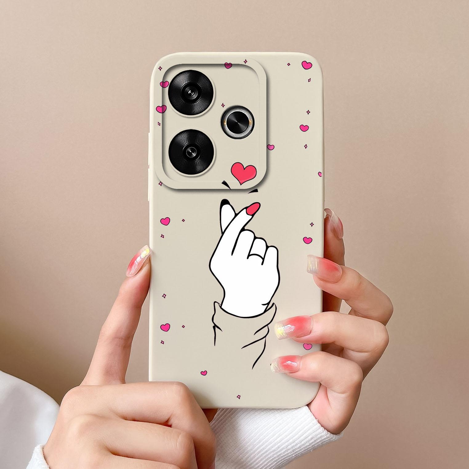 

For Redmi 13 Phone Case Butterfly Funda For Xiaomi Redmi 13 4G Liquid Silicone Full Protection Back Cover For Redmi13 Protectors Redmi 13