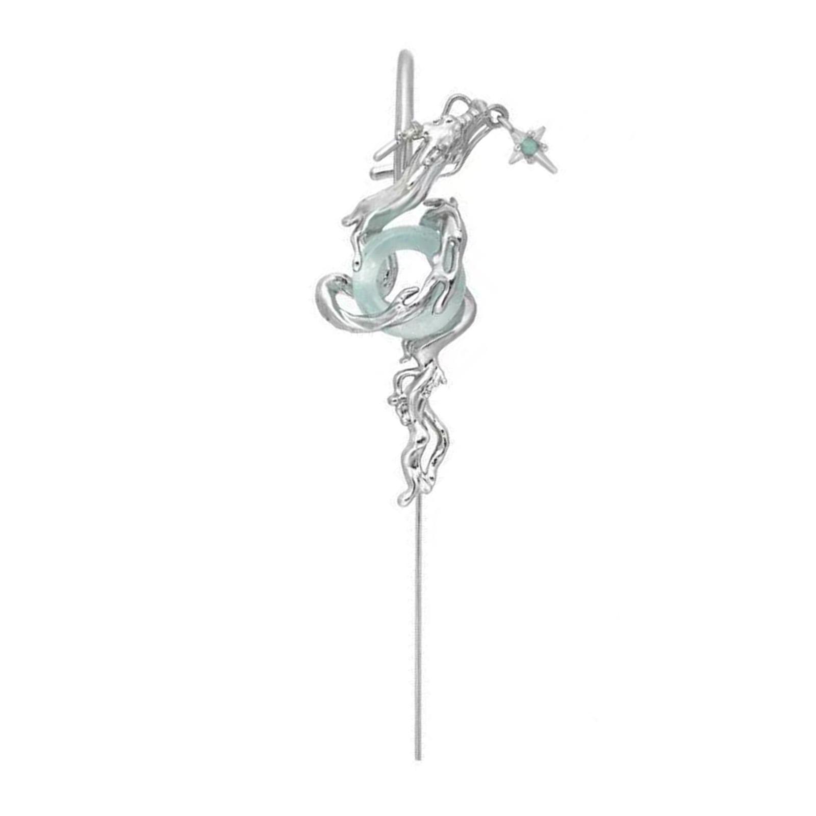 

Chinese Inspired Dragon Ear Cuffs With Hollow Carving Alloy Lightweight Sturdy Ear Jewelry For Daily Wear Party Accessories 1