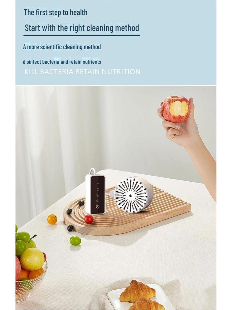 Ultrasonic Fruit & Veggie Cleaner: Sterilize, Disinfect, Remove Pesticides Conveniently