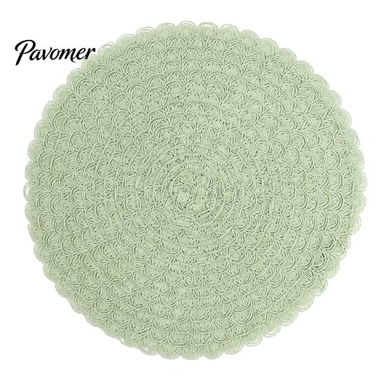 Heat Resistant Table Mats Round Insulated Placemat for Dining Table, Paper Place Mat, Waterproof Oil Proof Non Decorative Lace Slip Coaster
