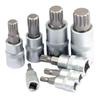 8-teiliges Bit-Steckschlüssel-Set 1/4" 3/8" 1/2" Adapter M4 M5 M6 M8 M10 M12 M14 M16 Schlüssel Vielzahn-Bits für Ratsche Steckschlüssel Drehmomentschlüssel