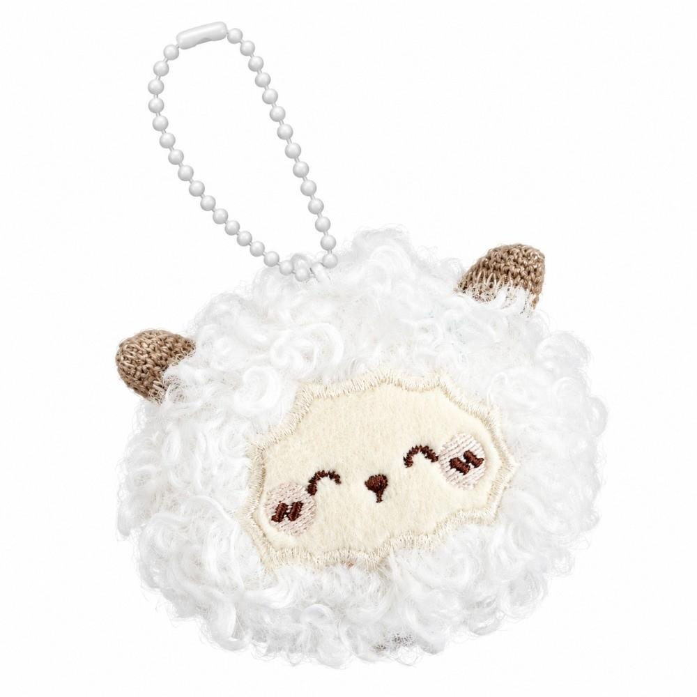Soft Curly Haired Lamb Pendant Lightweight Sheep Pendant Bag Charm Plush Sheep Keychain  Teen Girl