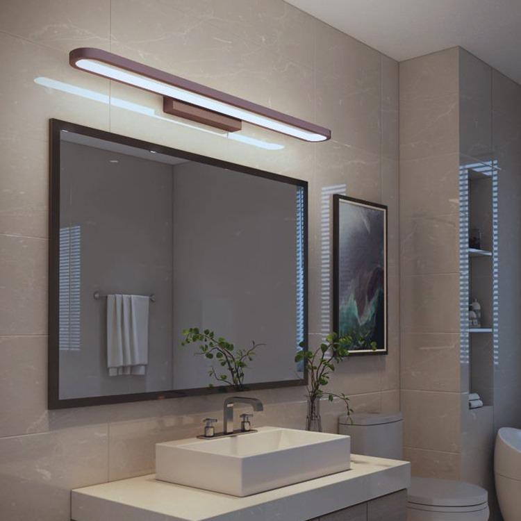 LED Mirror Light Ring Nordic Toilet Mirror Cabinet Master Lamps Simple Bedroom Makeup Bathroom Bathroom Wall Lamps