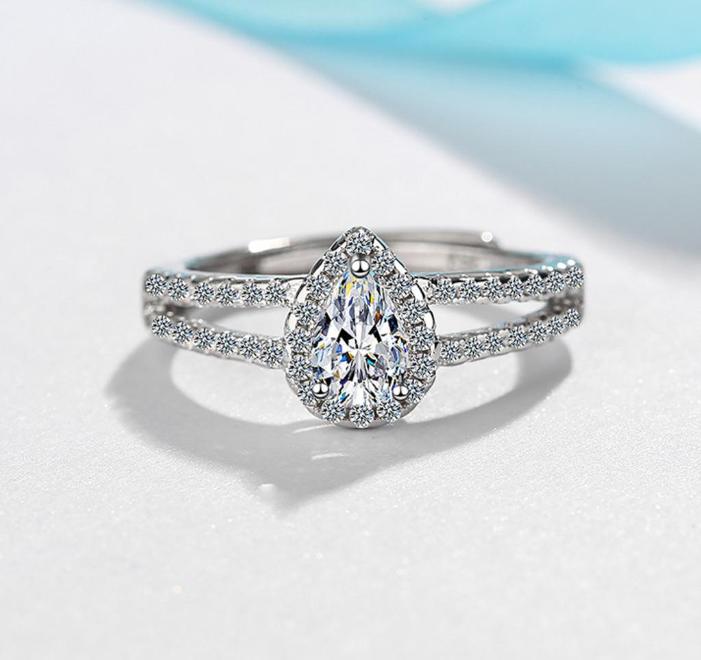 Neuer 925er Sterlingsilberring Verstellbar Schlichtheit Mode Exquisit Herren Damen Schmuck Zubehör Hochzeitssteine Party Geschenke