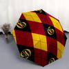 1pc Hogwarts Gryffindor House Crest Umbrella with Plastic Handle,Cartoon Pattern,Suitable for All Seasons Multi-functional Umbrella358