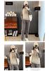Women's Trendy Casual Suit: 2025 Spring/Autumn Fitness Sportswear with Hooded Sweatshirt & Long Pants.