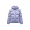 Solid Color Hooded Long Sleeve Fleece Jacket Women Jackets Violet 962347901-3