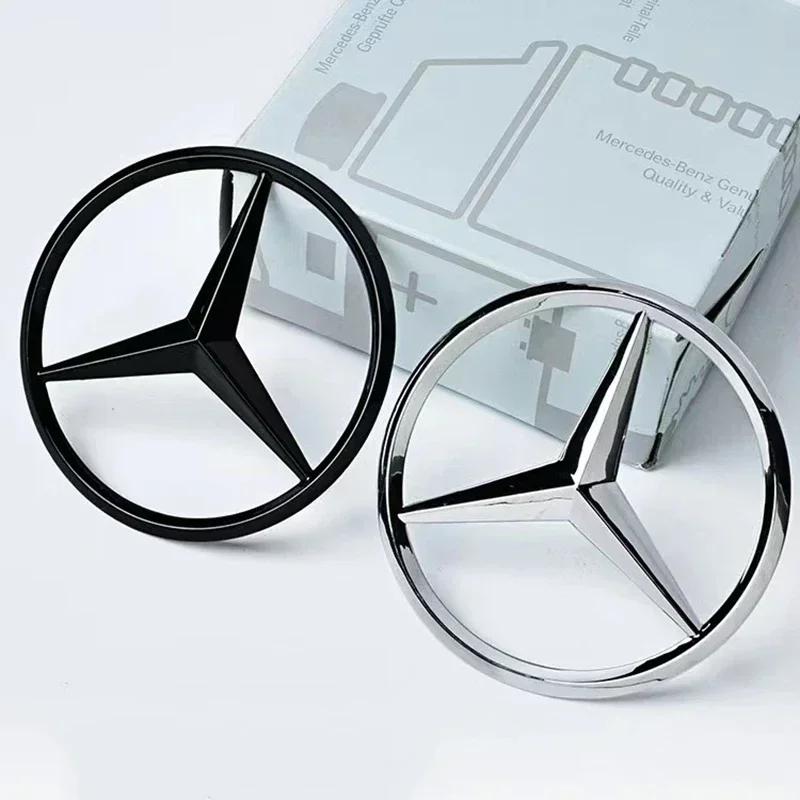 New For Mercedes Benz 3d ABS Black Rear Trunk Star Logo For Mercedes Benz W203 W204 W205 W212 W213 W176 W177 W222 W223 W117 W246