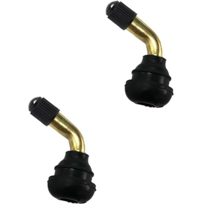 Zis07 Motorcycle Air Valve, L-Shaped Air Valve, Angle for Motorcycles, Motorbikes, Valve Stems, Tubeless Tires, Set of 2