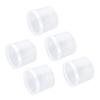 Powder Puff Storage Box Transparent Dustproof Portable Makeup Puff Container Case for Beads Tablets 5pcs