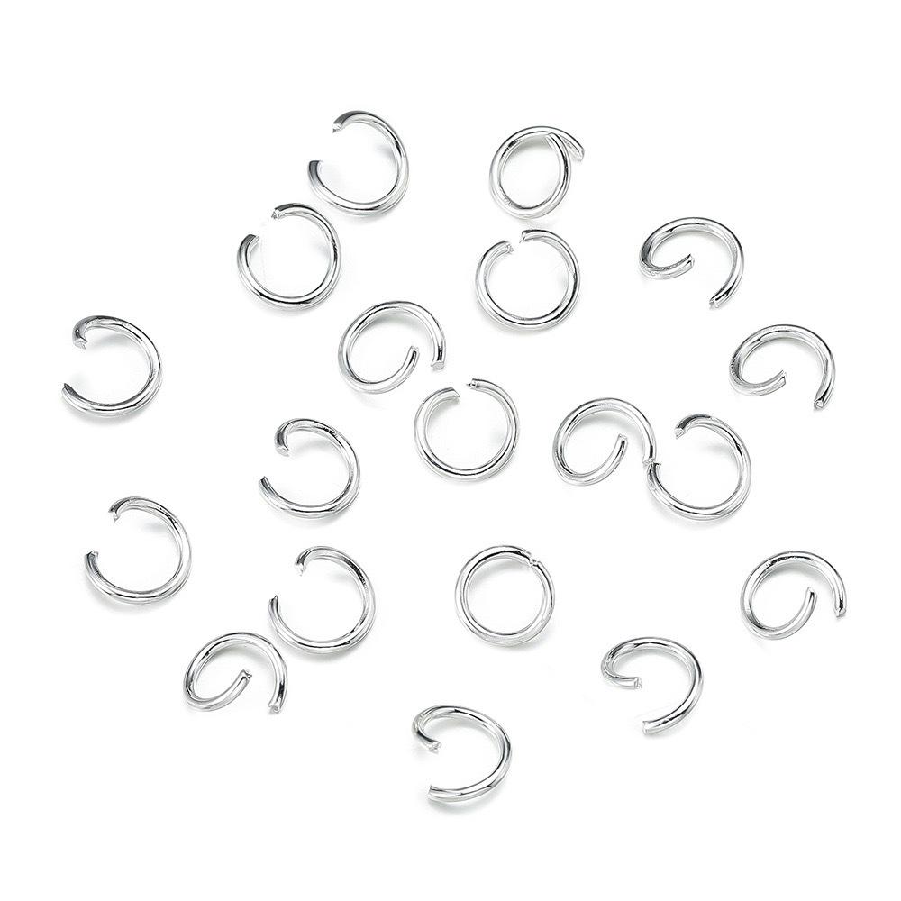 Open Jump Rings for DIY Jewelry: Single Loop O-Ring Connectors for Bracelets and Necklaces
