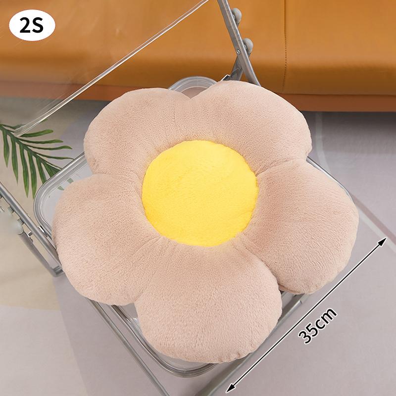 Flower Sitting Cushion Sofa Pad Office Chair Cushion Black White Seat Pad Seat Sofa Cushion Lumbar Support Pillow Room Decor