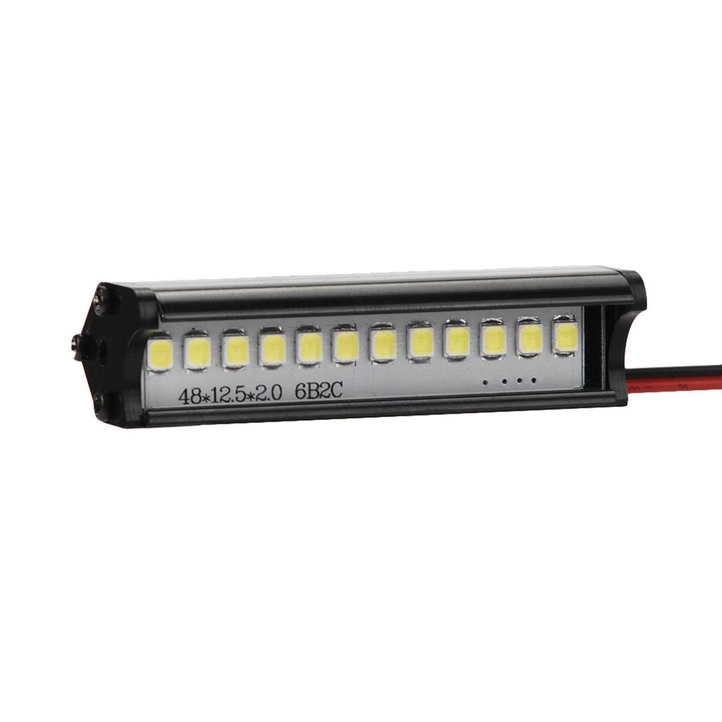 55mm RC Crawler LED Light Bar LEDs Lamp 1:10 RC Car Part for TRX4 90046 90048 SCX10