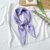 Solid Color 70 Small Square Scarf Monochrome Scarf Sunscreen Tied Hair Thin Monochrome Silk Scarf With Simple Temperament