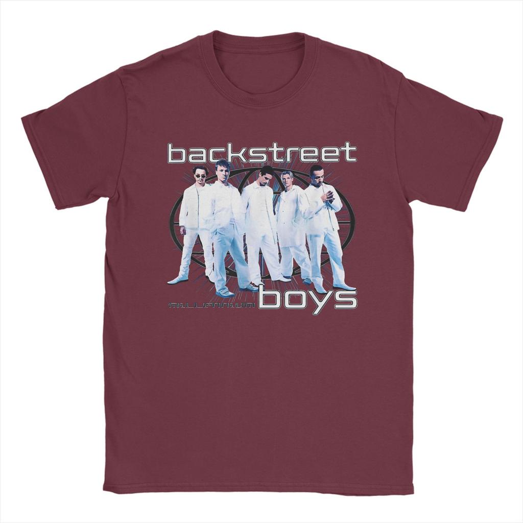 Backstreet Boys Millenium Globus T-Shirt Harajuku T-Shirts Kurzarm Streetwear Tops Sommer 100% Baumwolle O-Ausschnitt Kleidung