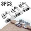3Pcs Sewing Machine Presser Foot Domestic Sewing Machine Foot Presser Foot Rolled Hem Feet for Brother Singer Sew Accessories