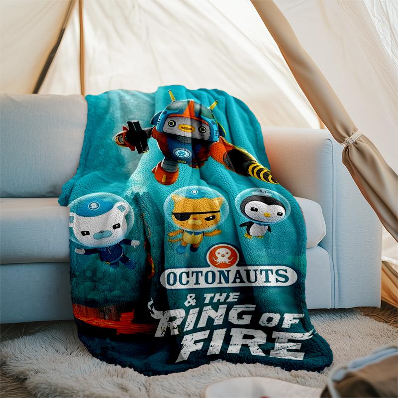 Octonauts Theme Printed Blanket Perfect For Couch Bed Travel Outdoor Use Machine Washable Cozy Durable