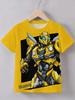 Boys Transformers Bumblebee Optimus Prime All Over Print T Shirt Children Casual Short Sleeve Tops