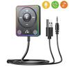 Bluetooth 5.4 Car Adapter With Dual Mics And Noise Cancellation, AUX Bluetooth Car Kit For Hands-Free Calls And Stereo Audio