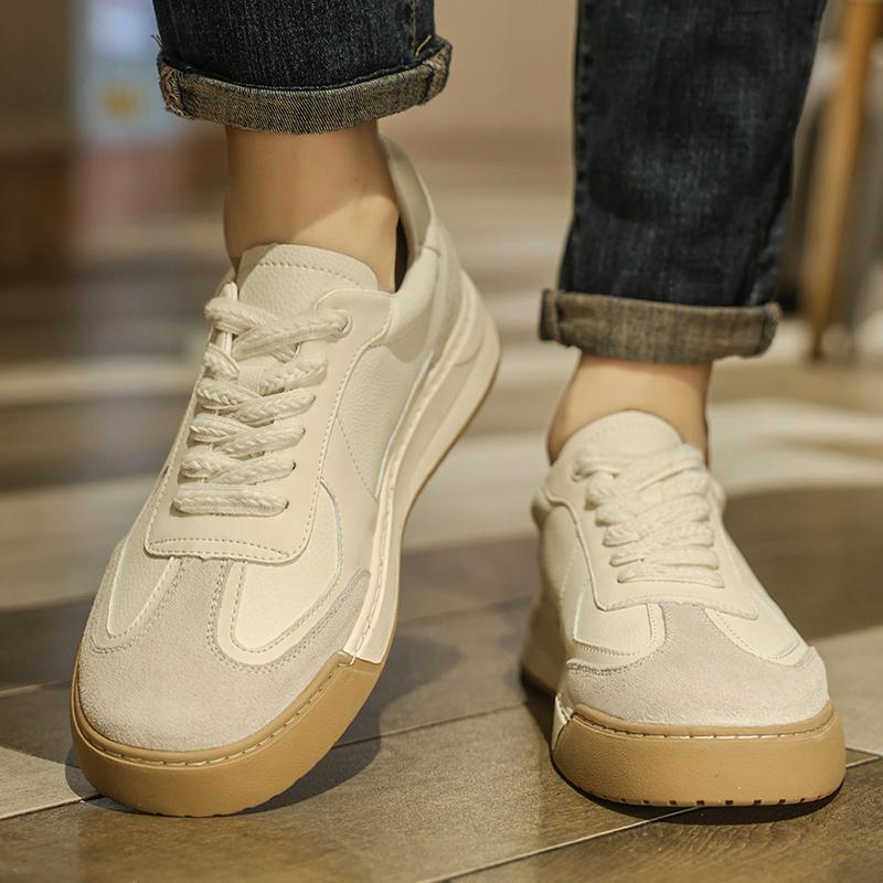 Fashion Four season men's board shoes rendy and versatile minimalist style Outdoor street Quality Daily Youth Casual Leather Shoes Hot