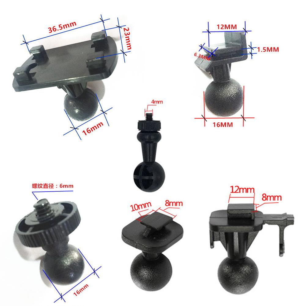 Driving Recorder Bracket Car 6 * Adapters Black Color