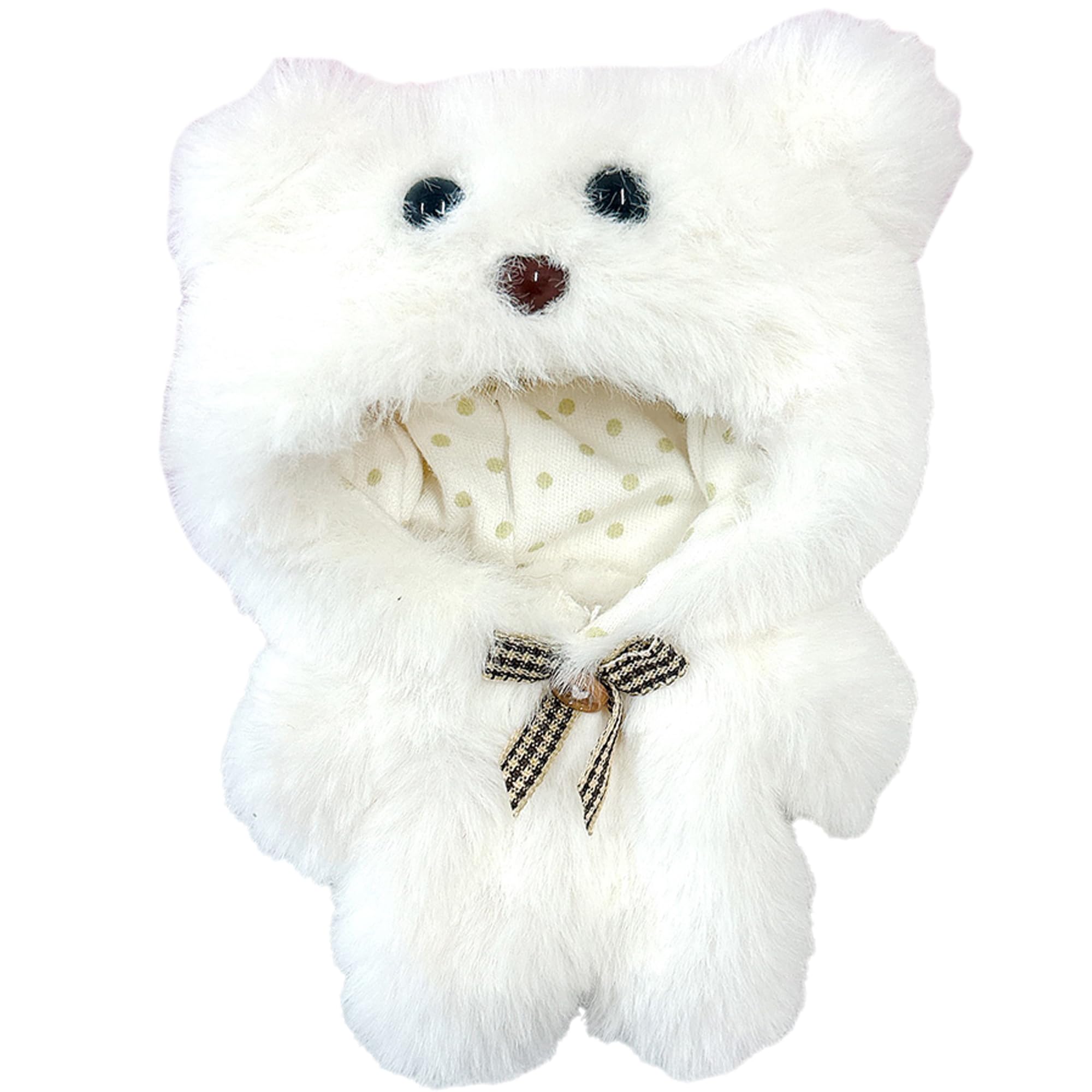 

Белая, пушистая хлопковая одежда для 10-сантиметровых плюшевых игрушек, g.trigger, подходит для Оши-Нуи (плюшевые куклы)