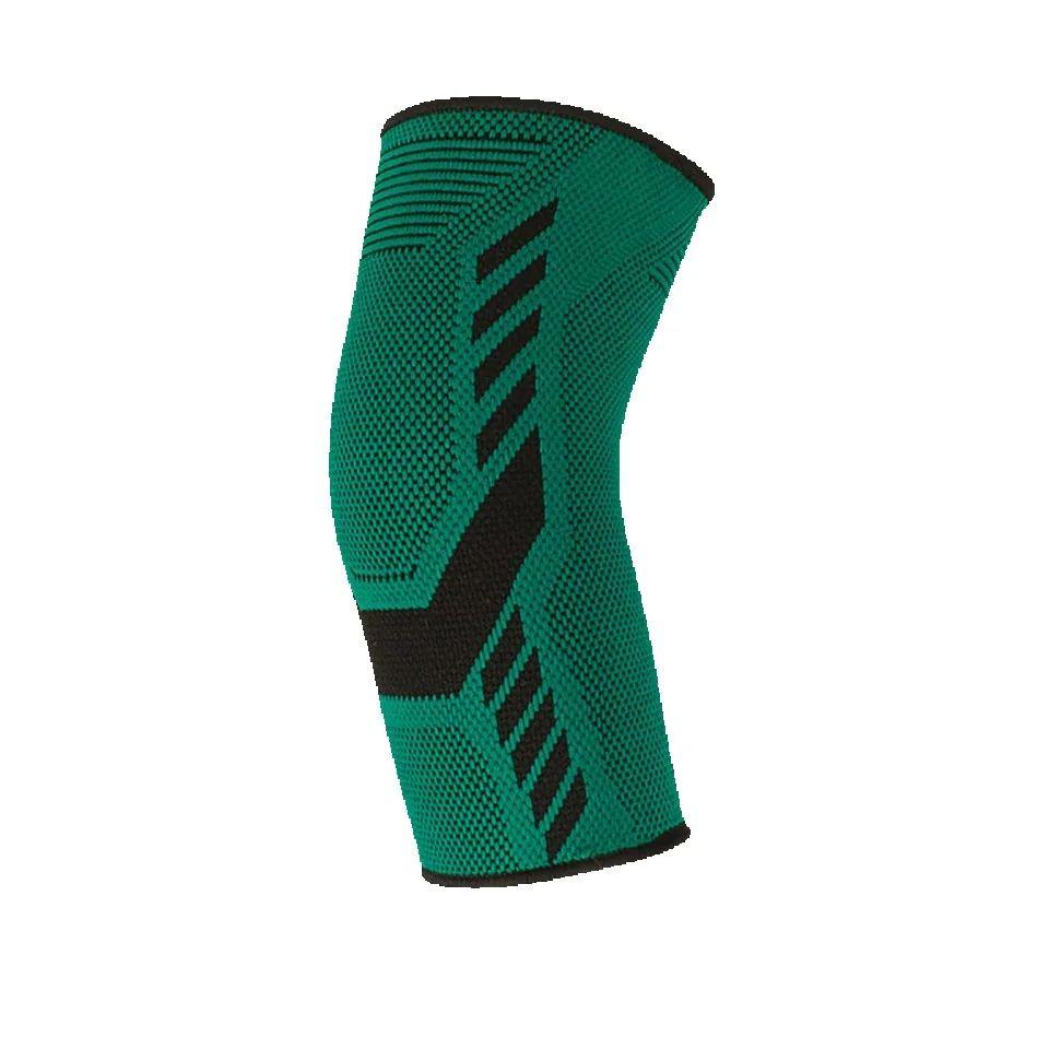 

1PC Elbow Guard Nylon Elastic Anti-slip Gym Sport Protective Gear Breathable Sweat-wicking Badminton Volleyball Arm Sleeves XL зелений