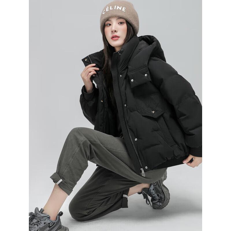 Snow Flying Women's 2025 Mid-Length Hooded Down Jacket