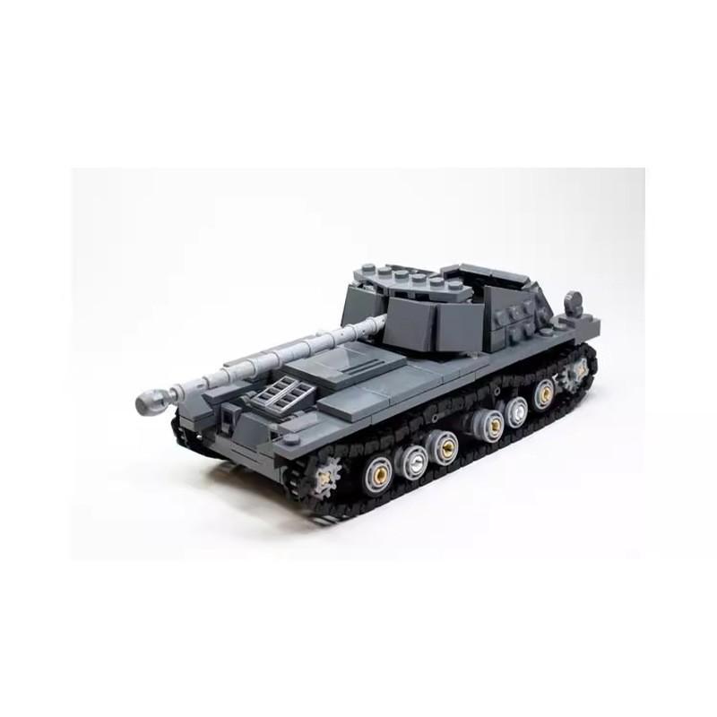 WW2 Military Series Archer Self-Propelled Anti-Tank Light Tank Building Blocks Educational Toys Children's Day Gifts Diy Models