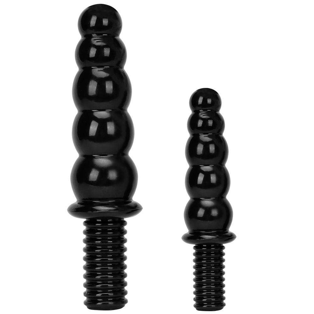 Masturbateur portatif Plug Anal jouet sexuel dilatateur Anal gode Fisitng pénis noir esclave BDSM Plug queue 18 +