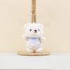 Ultra Soft Short Plush Bear Keychain Adorable Stuffed Animal Toy For Bags