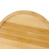Bamboo Wood Pizza Tray Clear Texture Comfortable Hand Feeling Round Wooden Pizza Serving Plate