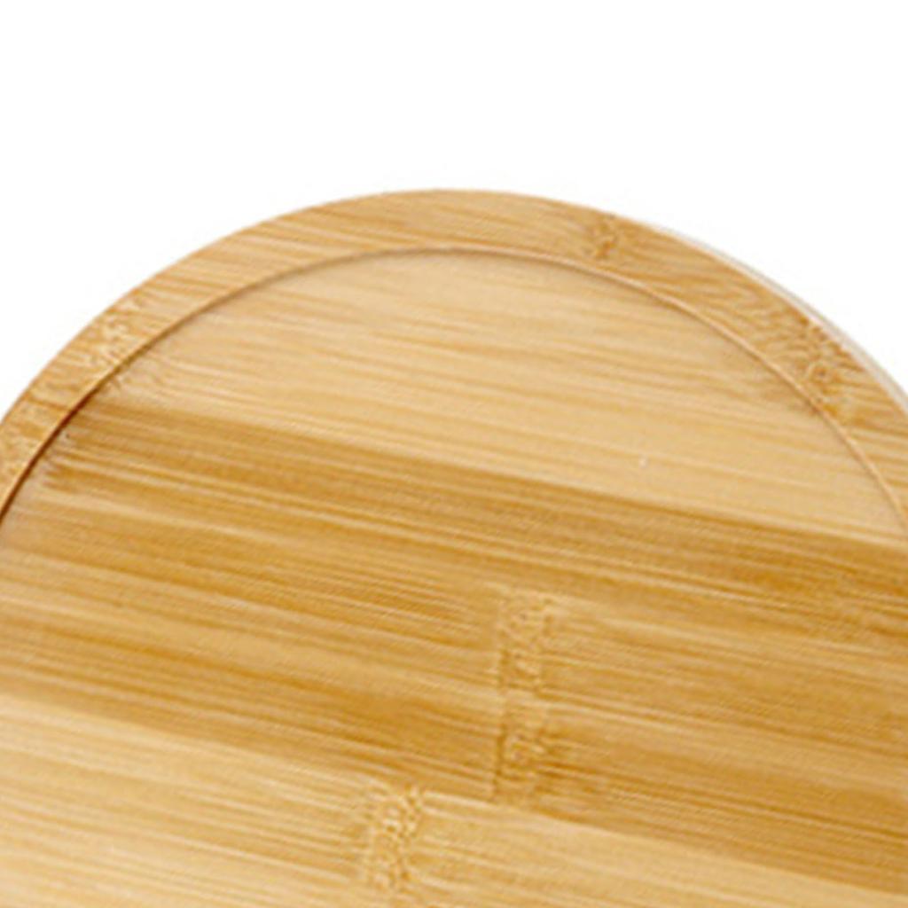 Bamboo Wood Pizza Tray Clear Texture Comfortable Hand Feeling Round Wooden Pizza Serving Plate