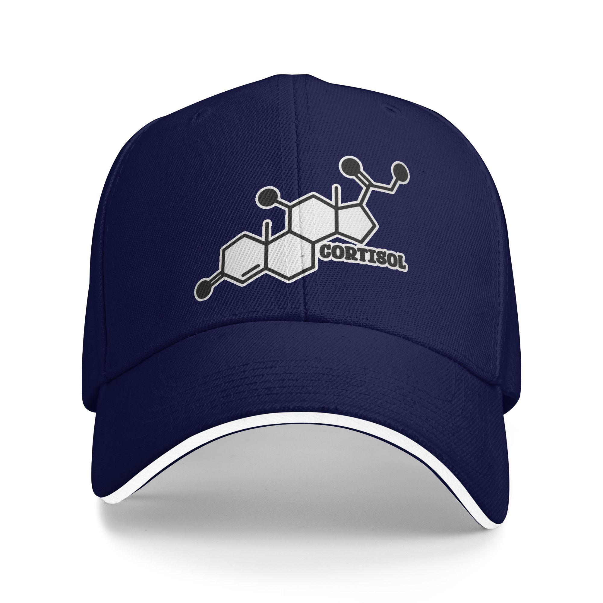 

Cortisol Baseball Cap y2k Cute Hip Hop Hats Summer Unisex-Teens Outdoor Sport Snapback Cap As Picture темно-синього кольору