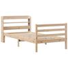 Bed Frame with Headboard Without Mattress 100x200 Cm