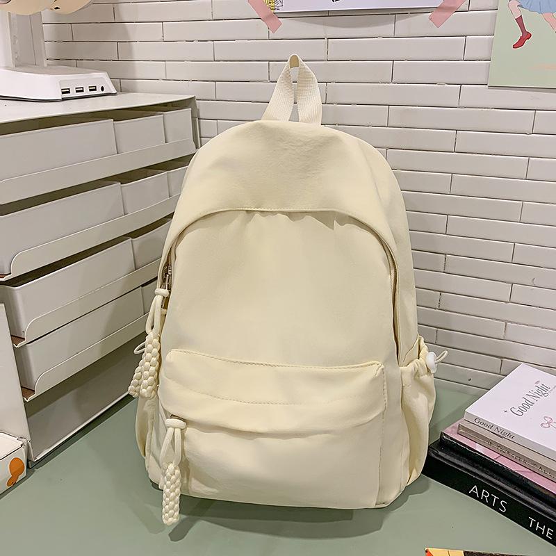 New High-value Dopamine Macaron Color Casual and Simple Lightweight Backpack for Junior High School Students