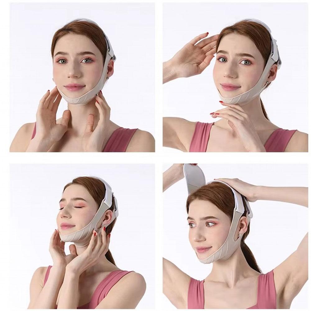 NEW High-end Nano SiliconeV Face Bandage Lifting Chin V Tool Face Shape Cheek Belt Neck Bandage A5A4