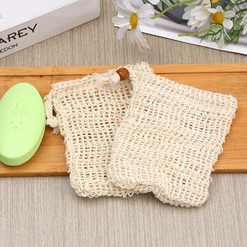 Pěnicí síťka na mýdlo Síťované sáčky Koupelové mycí pomůcky Čištění těla Pomůcka na pěnu Síťka Hloubkové čištění Domácí koupelna Exfoliační potřeby