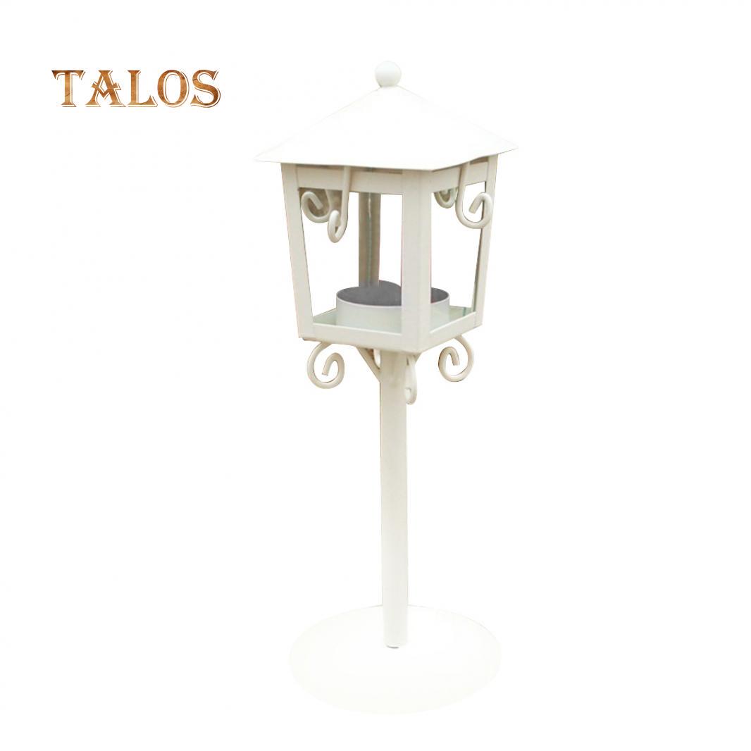 

Романтический подсвечник, подставка в старинном стиле, фонарь, свадебный декор, подарочное украшение белый