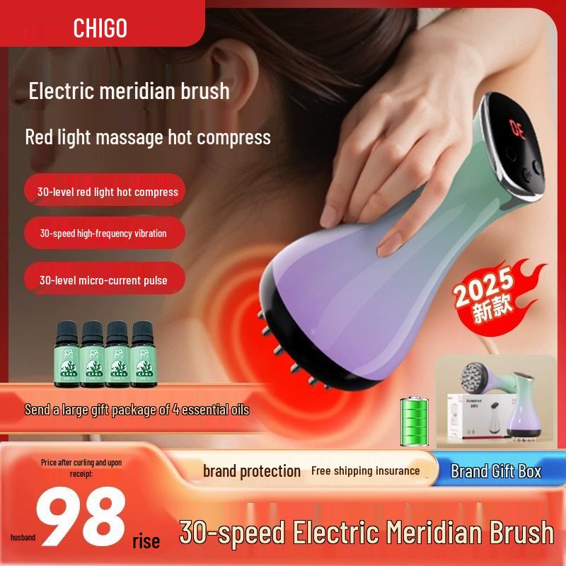 Zhigao Electric Gua Sha & Cupping Massager for Full Body, Abdomen, Back, Shoulder & Neck Therapy.