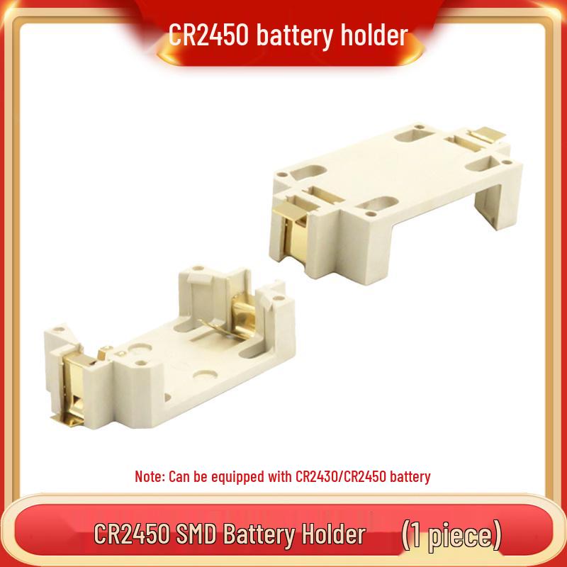 3V Coin Battery Holder for CR2032, CR1220, CR1632, CR2450 - Spring Contact SMD Connector