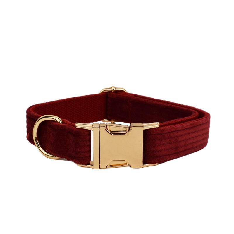 Corduroy Stripe Series Custom Dog Collar - New Style Pet Neckwear